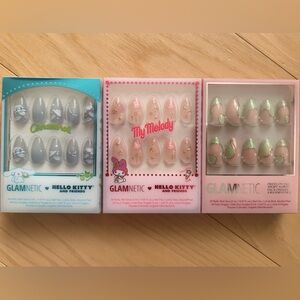 Glamnetic Hello Kitty & Friends Press-On Nails Set - Blue, Pink, Green